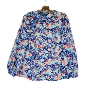 TALBOTS Blouse Balloon Sleeve Size Mp Like NEW!
